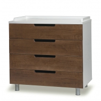Commode à langer Classic - Noyer